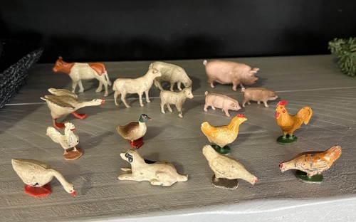 Lot animaux ferme ancien - 16,